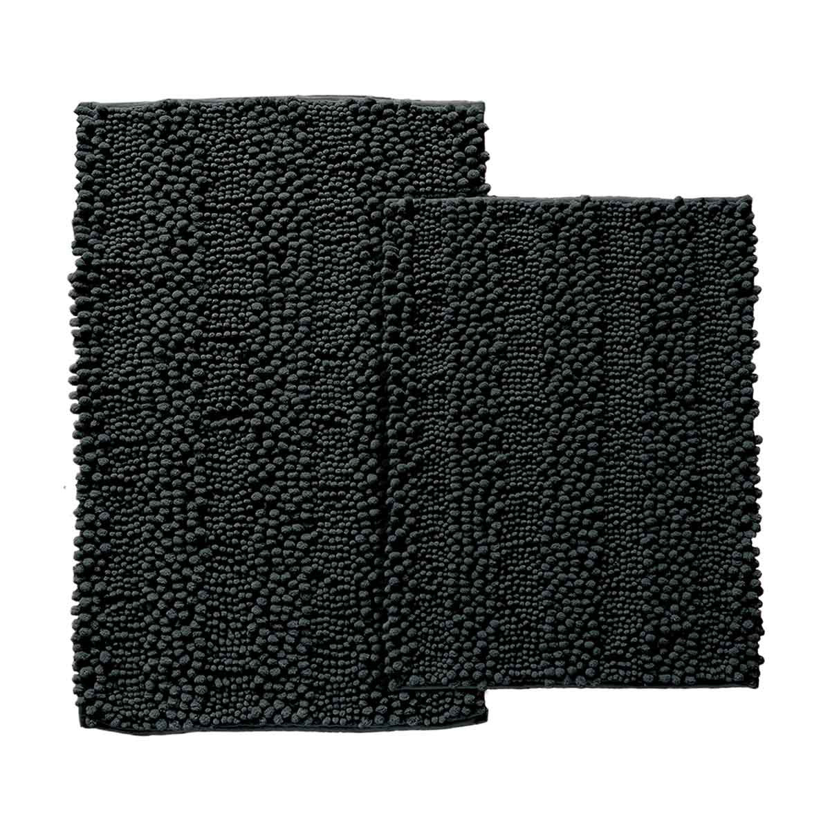 2 Piece Chenille Bath Rug Set, Assorted
