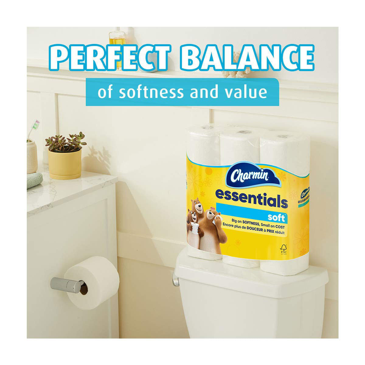 Charmin Essentials Soft Toilet Paper Mega Rolls, 12 ct