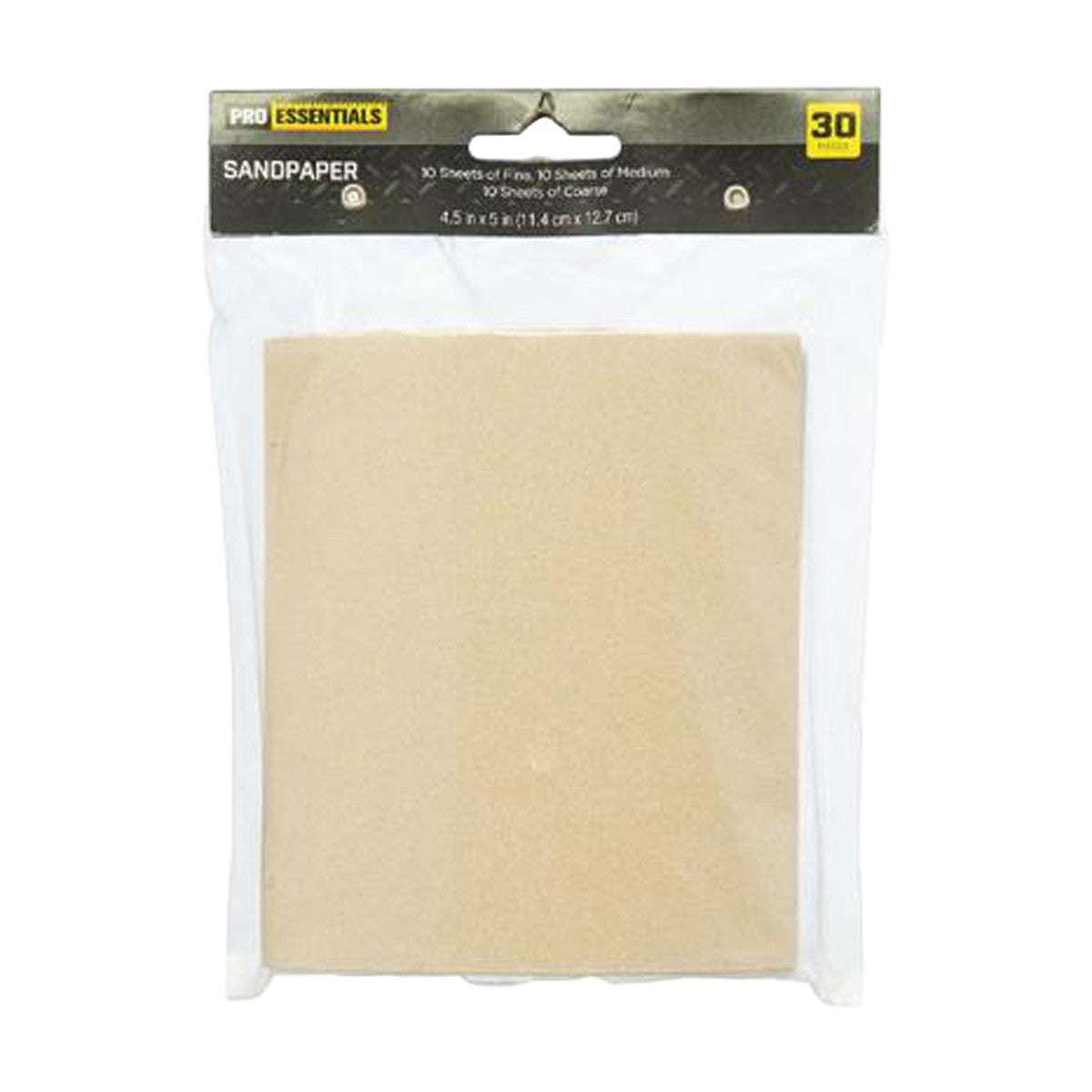 Pro Essentials Sandpaper, 30 ct