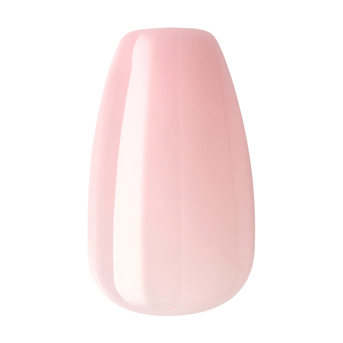 KISS Solid Color Medium Coffin Press-On Nails - Pink, 24 ct
