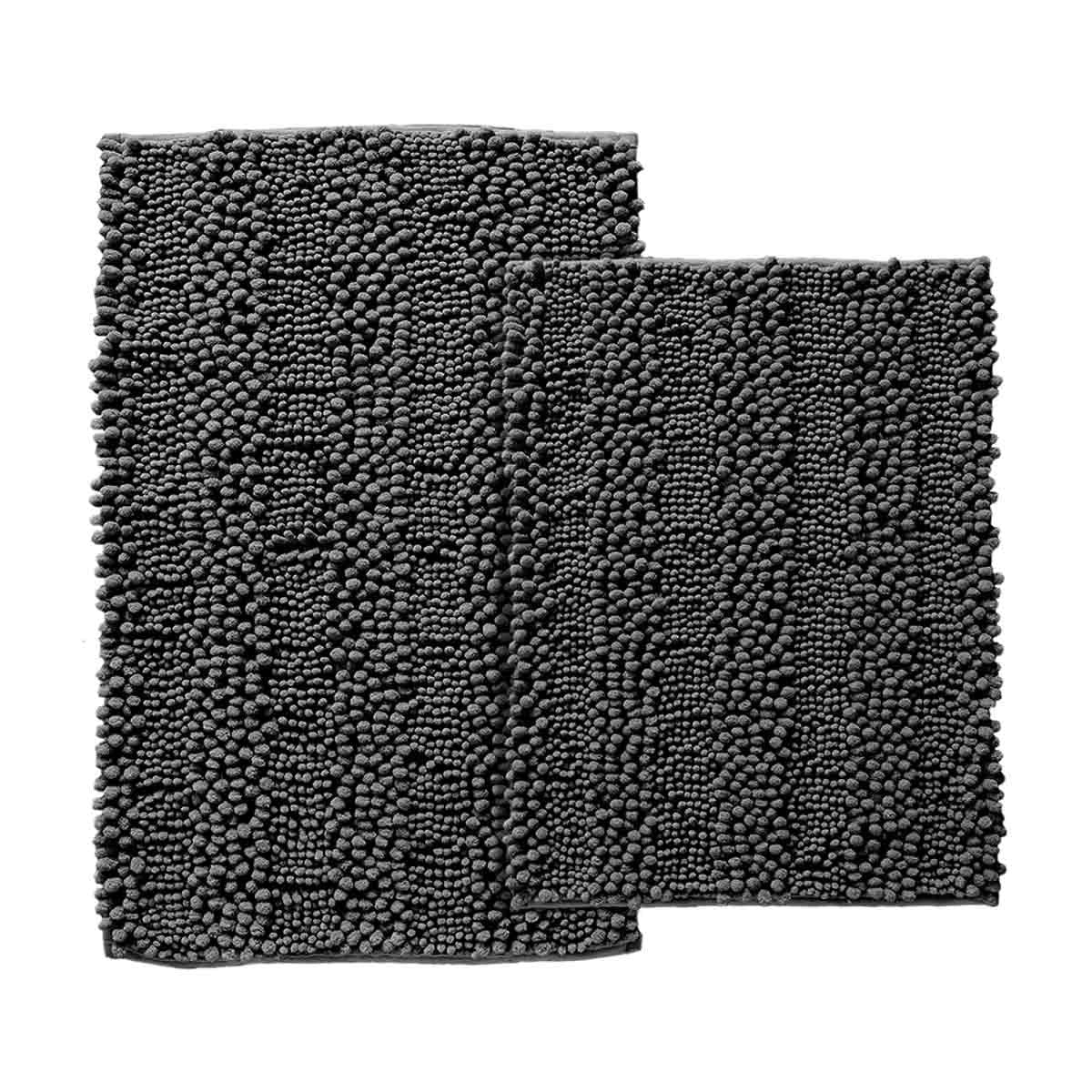2 Piece Chenille Bath Rug Set, Assorted