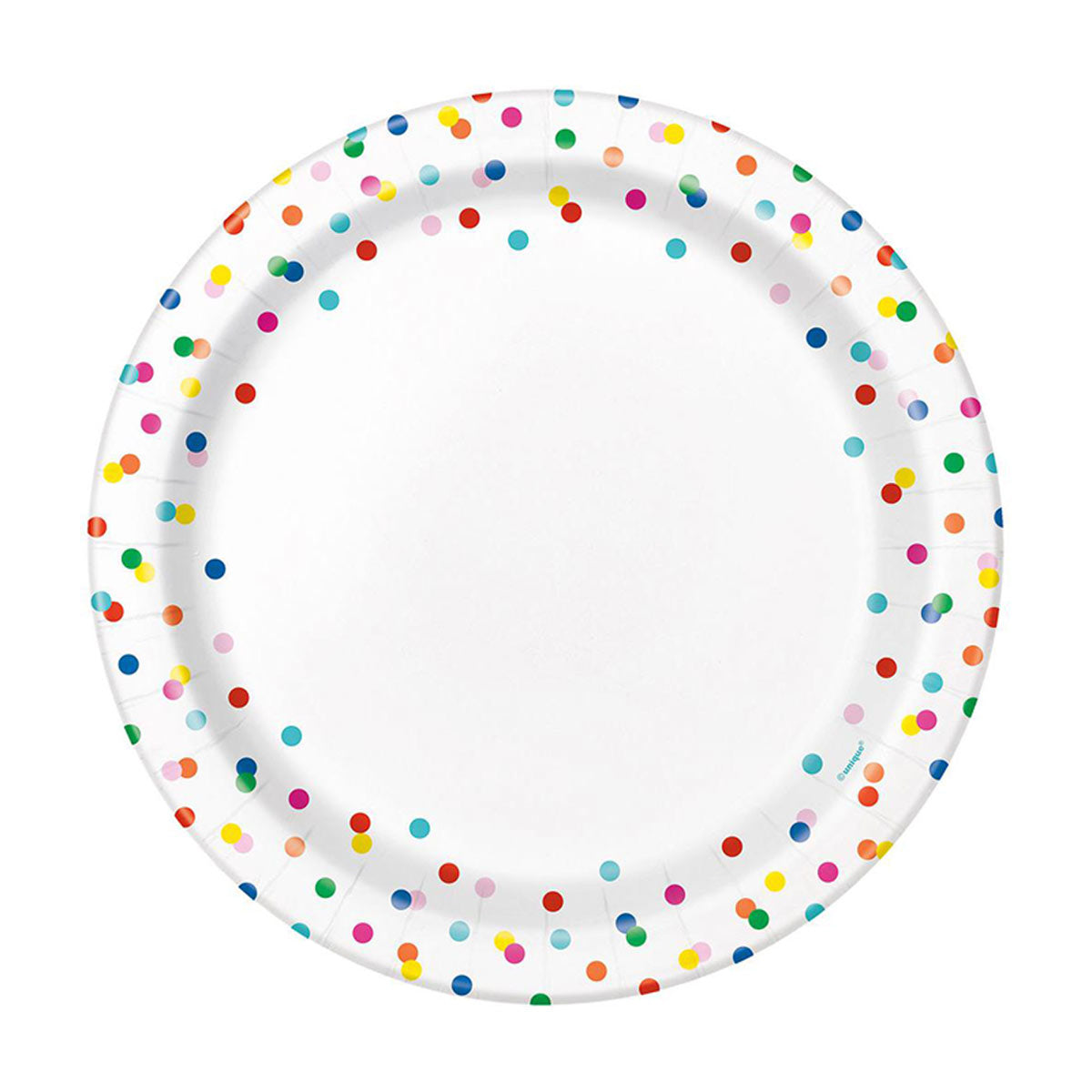 321 Party! 9" Bright Dots Party Plates, 8 ct