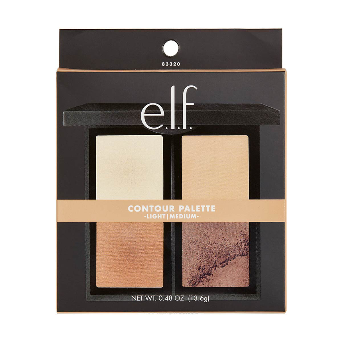 e.l.f. Powder Contour Palette, Light/Medium, 0.48oz