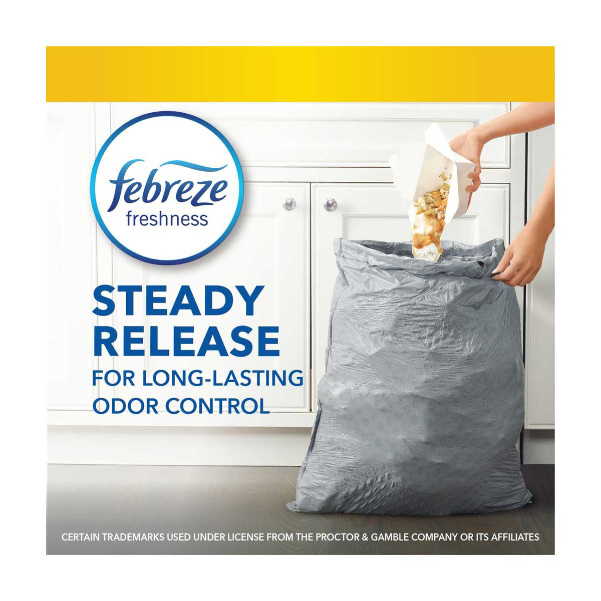Glad ForceFlex 13 Gallon Tall Kitchen Drawstring Trash Bags - Fresh Clean Scent with Febreze, 41 ct