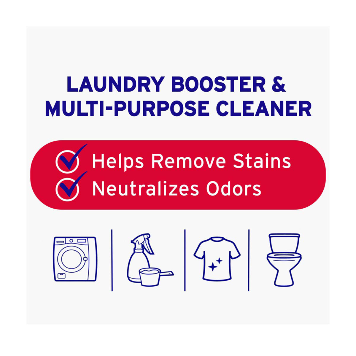 20 Mule Team Borax Laundry Detergent Booster & Multi-Purpose Household Cleaner, 65 oz