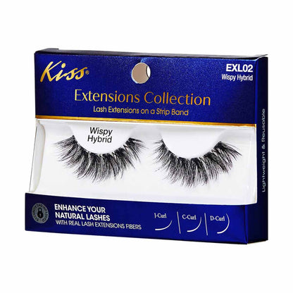 Kiss Extensions Collection Eyelashes - Wispy Hybrid