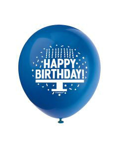 321 Party! 12" Latex Birthday Cake Balloons, 10 ct