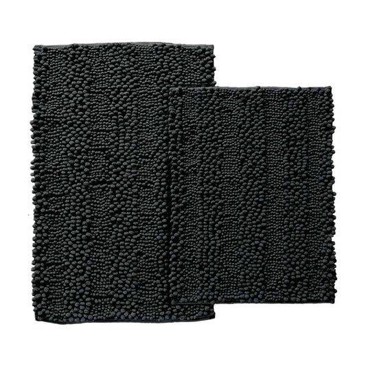 2 Piece Chenille Bath Rug Set, Assorted