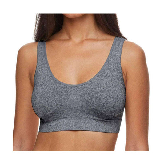 Zone Pro Padded Bra Gray Comfy XL