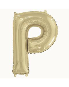 321 Party! 14" Foil Gold "P" Letter Balloon