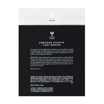 e.l.f. Powder Contour Palette, Light/Medium, 0.48oz