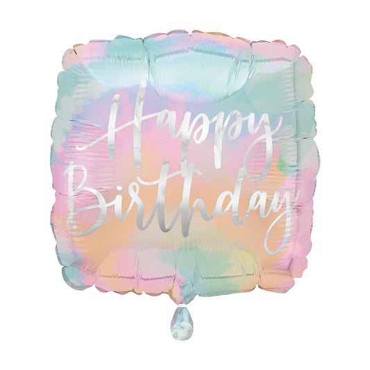321 Party! 17" Watercolor Tie Dye Birthday Balloon
