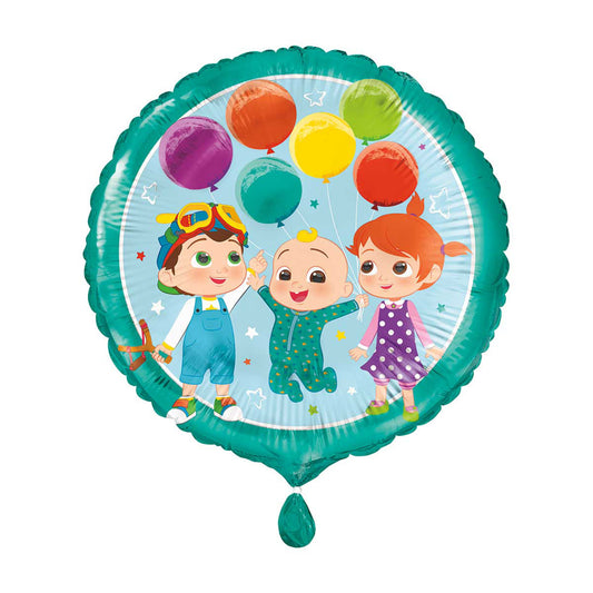 17" Foil Cocomelon Balloon with Curling Ribbon