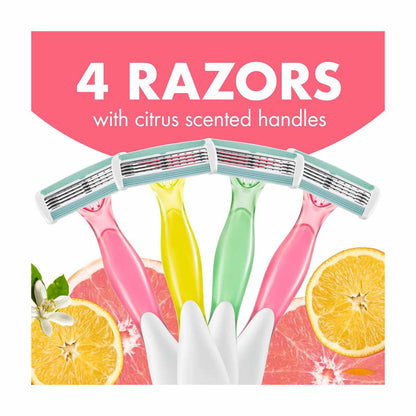 BIC Soleil Escape Women's Disposable Razors, 4 ct