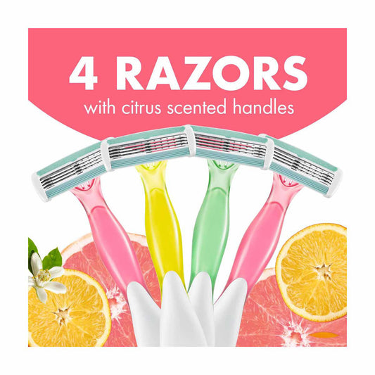 BIC Soleil Escape Women's Disposable Razors, 4 ct