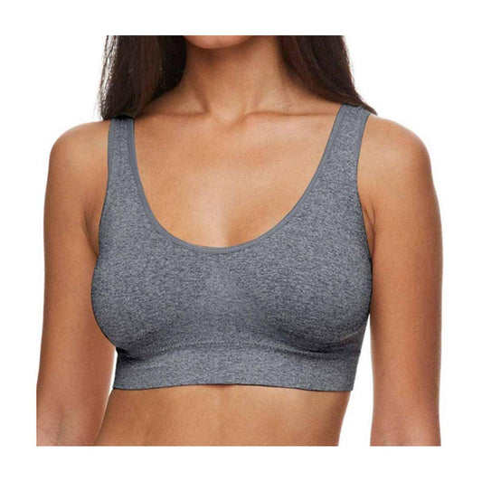 Zone Pro Padded Bra Gray Comfy M