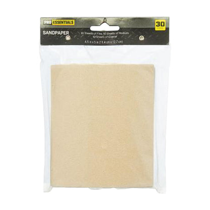 Pro Essentials Sandpaper, 30 ct