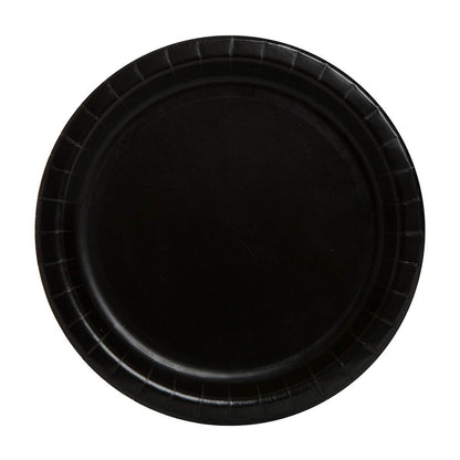 321 Party! 7" Black Party Plates, 16 ct