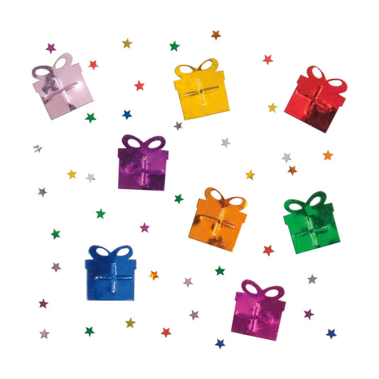 321 Party! 1.2 oz Foil Multicolor Happy Birthday Confetti, 3 pk
