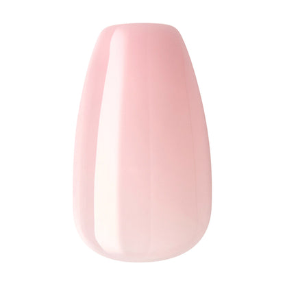 KISS Solid Color Medium Coffin Press-On Nails - Pink, 24 ct
