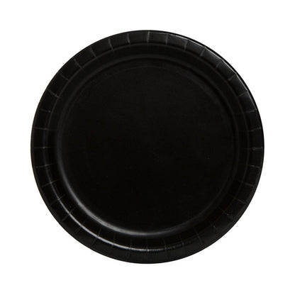 321 Party! 7" Black Party Plates, 16 ct