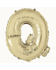 321 Party! 14" Foil Gold "Q" Letter Balloon
