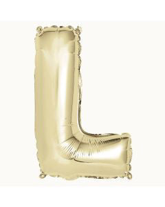 321 Party! 14" Foil Gold "L" Letter Balloon
