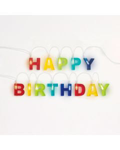 321 Party! 4 ft LED Happy Birthday Garland