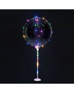 321 Party! 18" Clear LED Balloon and Stand Kit