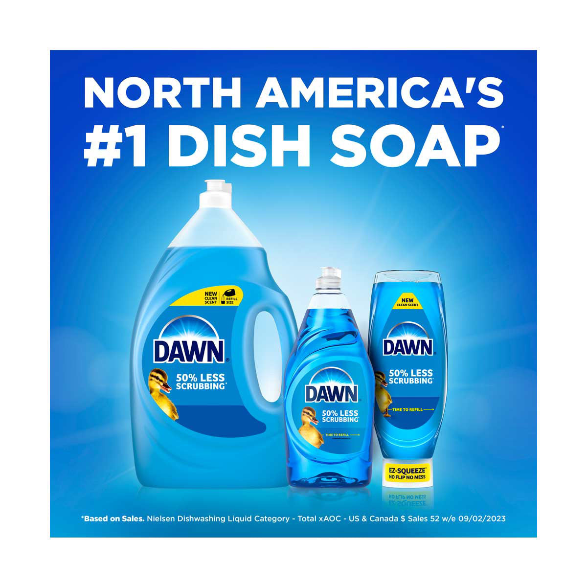 Dawn Ultra Dishwashing Liquid Refill Size, Original Scent, 56 fl oz