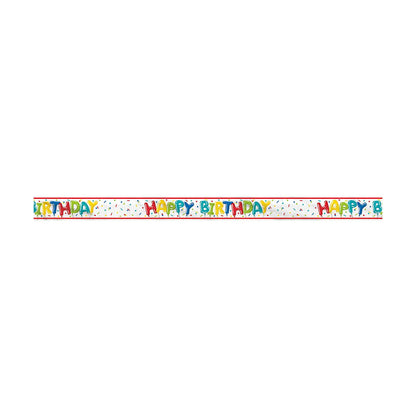 321 Party! 12 ft Foil Fringe Colorful Balloon Birthday Banner