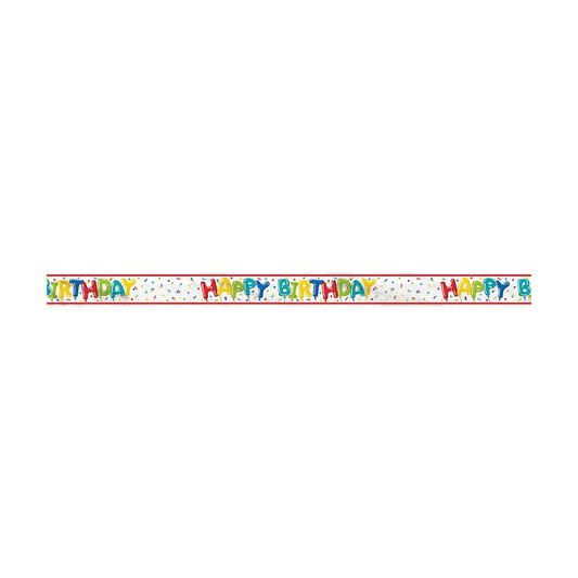 321 Party! 12 ft Foil Fringe Colorful Balloon Birthday Banner
