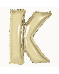321 Party! 14" Foil Gold "K" Letter Balloon