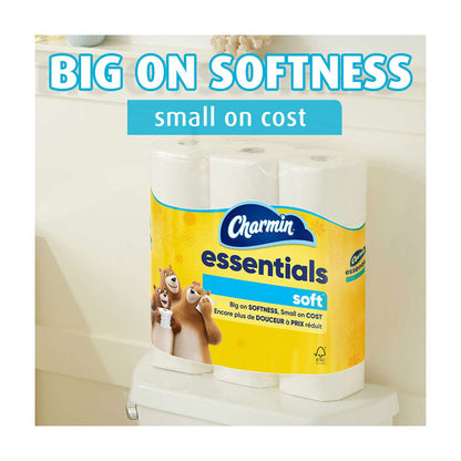 Charmin Essentials Soft Toilet Paper Mega Rolls, 12 ct