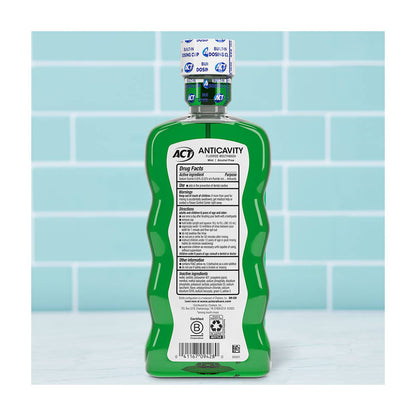 ACT Anticavity Fluoride Mouthwash, Mint - 18 fl oz