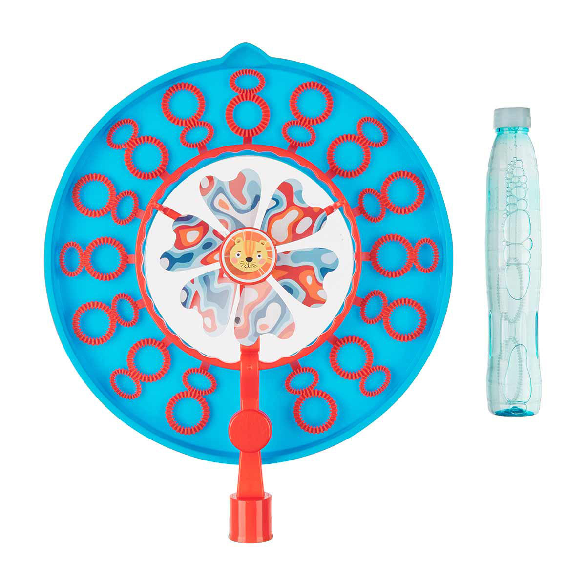2 in 1 Bubble Wand & Pinwheel with Bubble Solution, Assorted