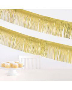 321 Party! 7 ft Gold Foil Fringe Banners, 2 ct