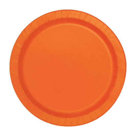 321 Party! 7" Orange Party Plates, 16 ct