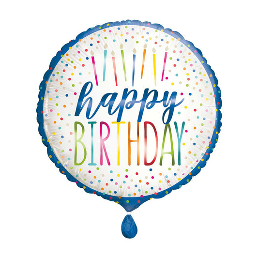 321 Party! 17" Silver Style Birthday Balloon