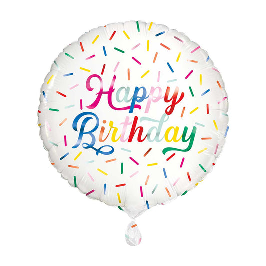 321 Party! 17" Sprinkles "Happy Birthday" Balloon
