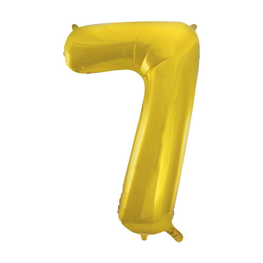 321 Party! 34" Giant Foil Gold Number 7 Balloon